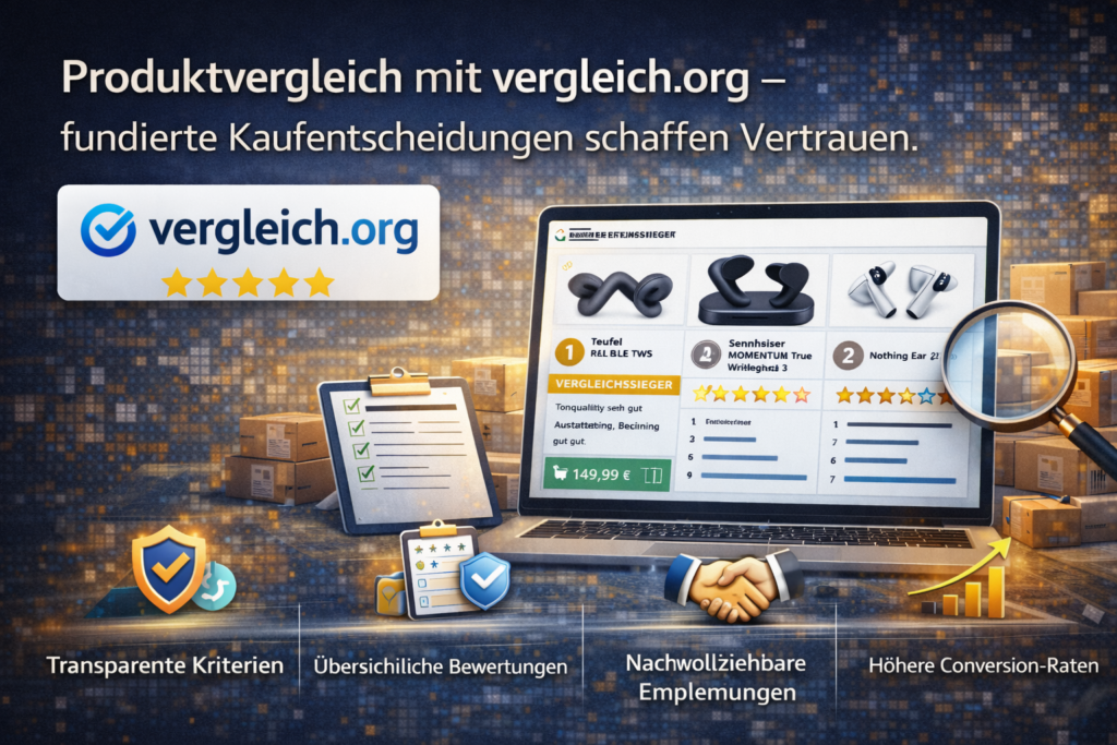Durch den Produktvergleich auf Vergleich.org steigern wir die Sichtbarkeit auf Amazon