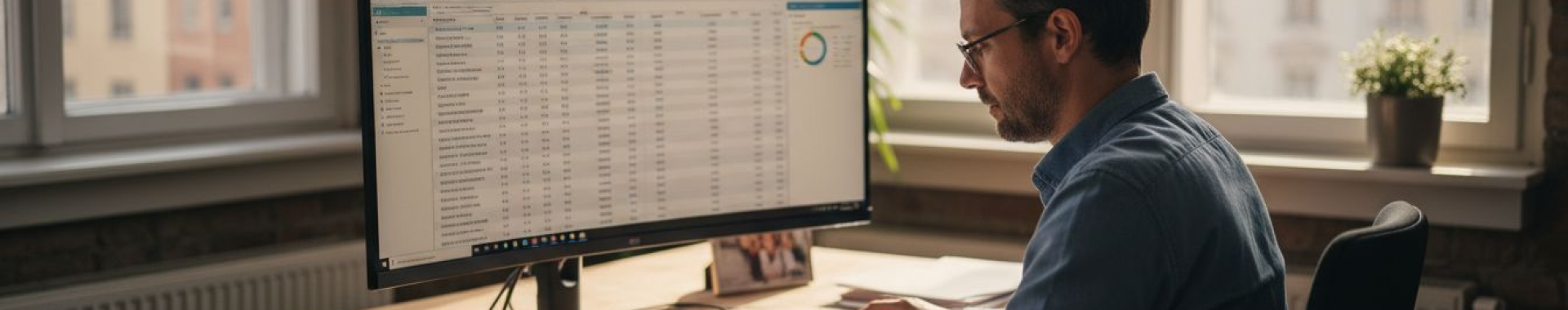 Ein E-Commerce-Manager wirft einen prüfenden Blick auf das Amazon PPC-Dashboard, um die aktuellen Werbekampagnen auszuwerten.