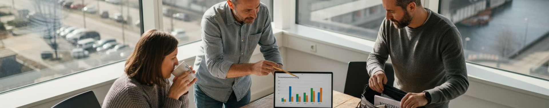 Das Marketing-Team von Amazon bei einer gemeinsamen Besprechung