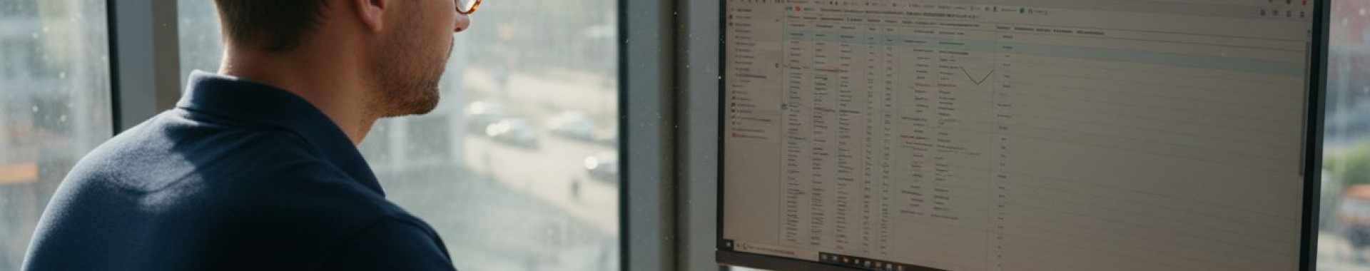 Ein Mann sitzt am Schreibtisch und prüft die Werbekosten für Amazon-Kampagnen.